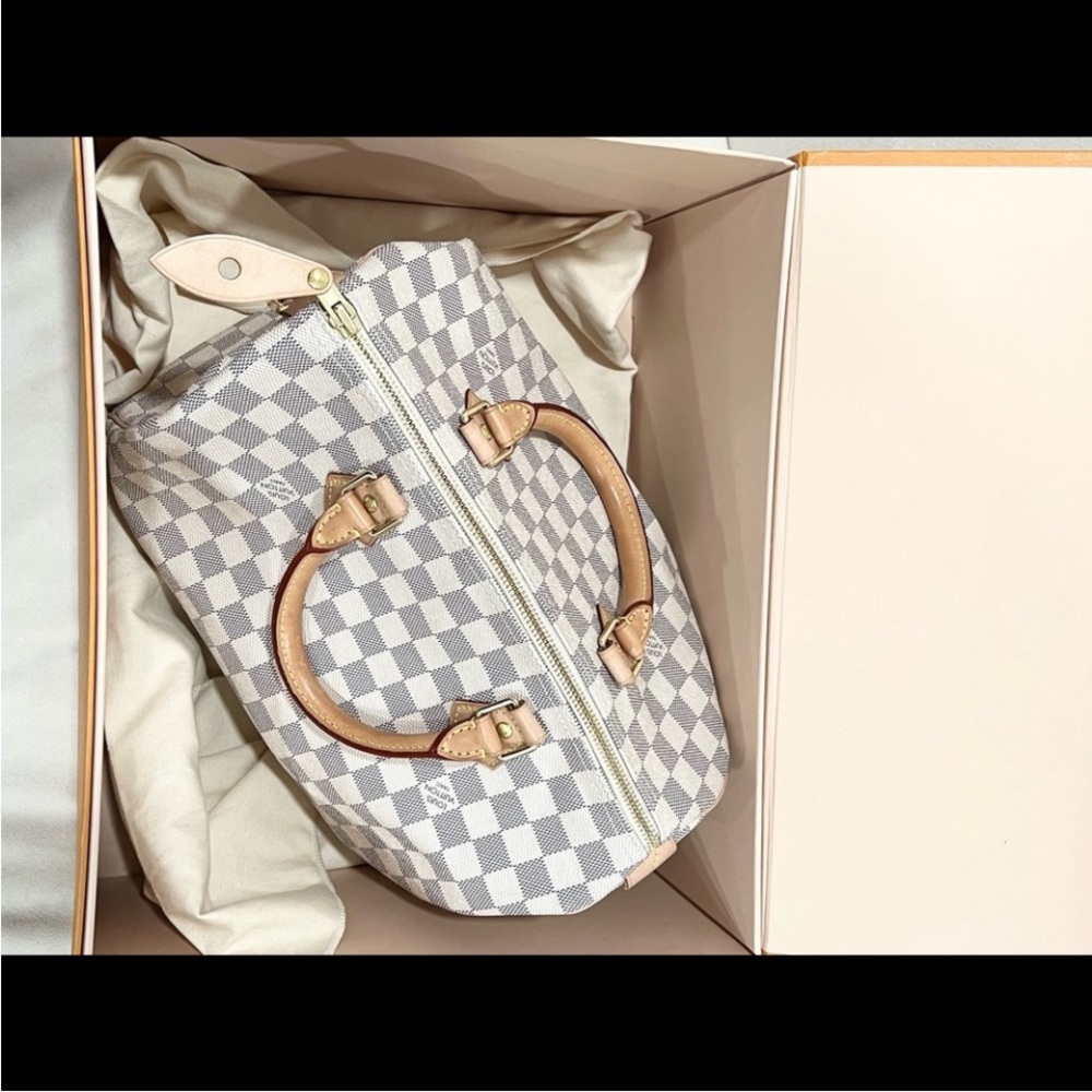 Louis Vuitton Speedy 30 Azur Bag - Picture 9 of 9